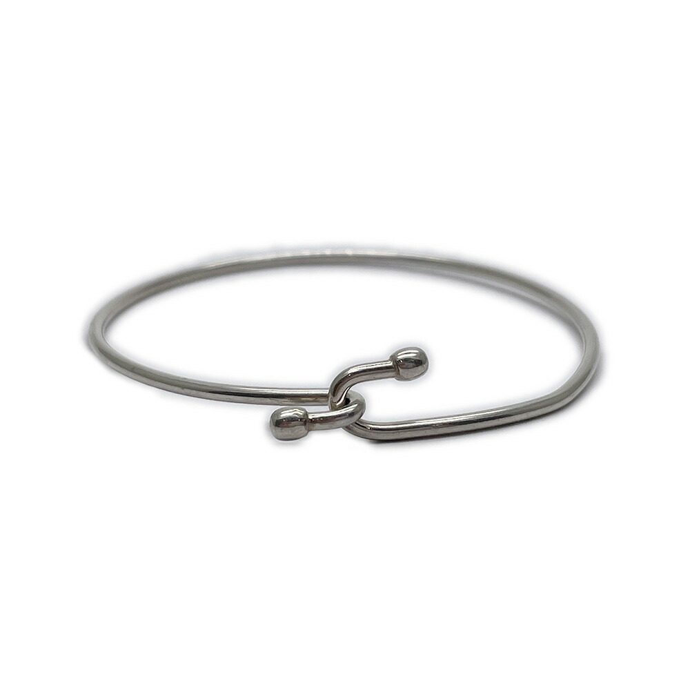 Tiffany Double Hook Wire Bangle Silver - image 1